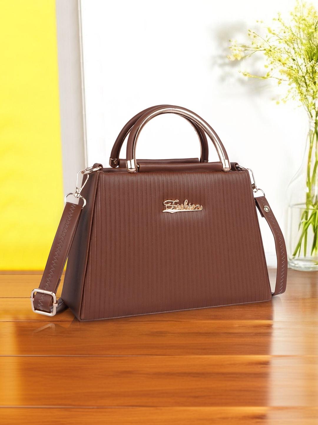 Buy FOMMIL Textured Synthetic Leather Small Structured Handheld Bag - - Accessories for Women
