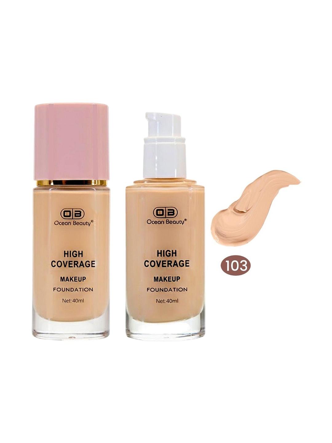 Buy OB Ocean Beauty Waterproof Base Liquid HD Foundation 40 Ml Shade ...
