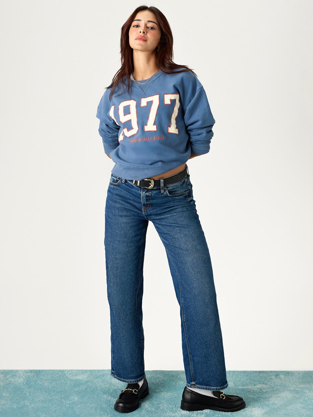 AMERICAN EAGLE OUTFITTERS Women Mid-Rise Light Fade Regular Fit Jeans