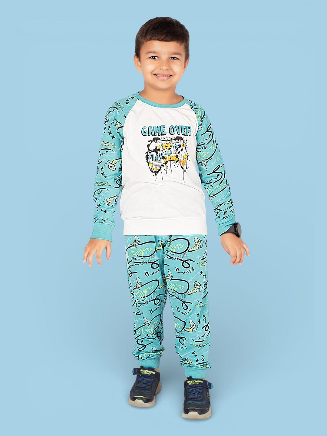 Buy TRESNOVA Boys Printed Cotton Night Suits -  - Apparel for Boys