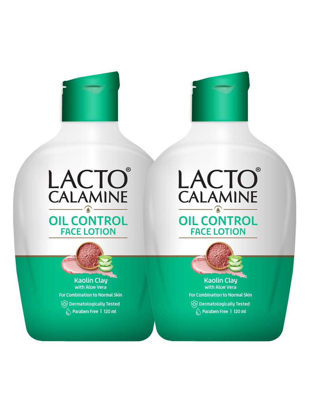 Buy Lacto Calamine Set Of 2 Kaolin Clay Face Lotion For Combination To ...