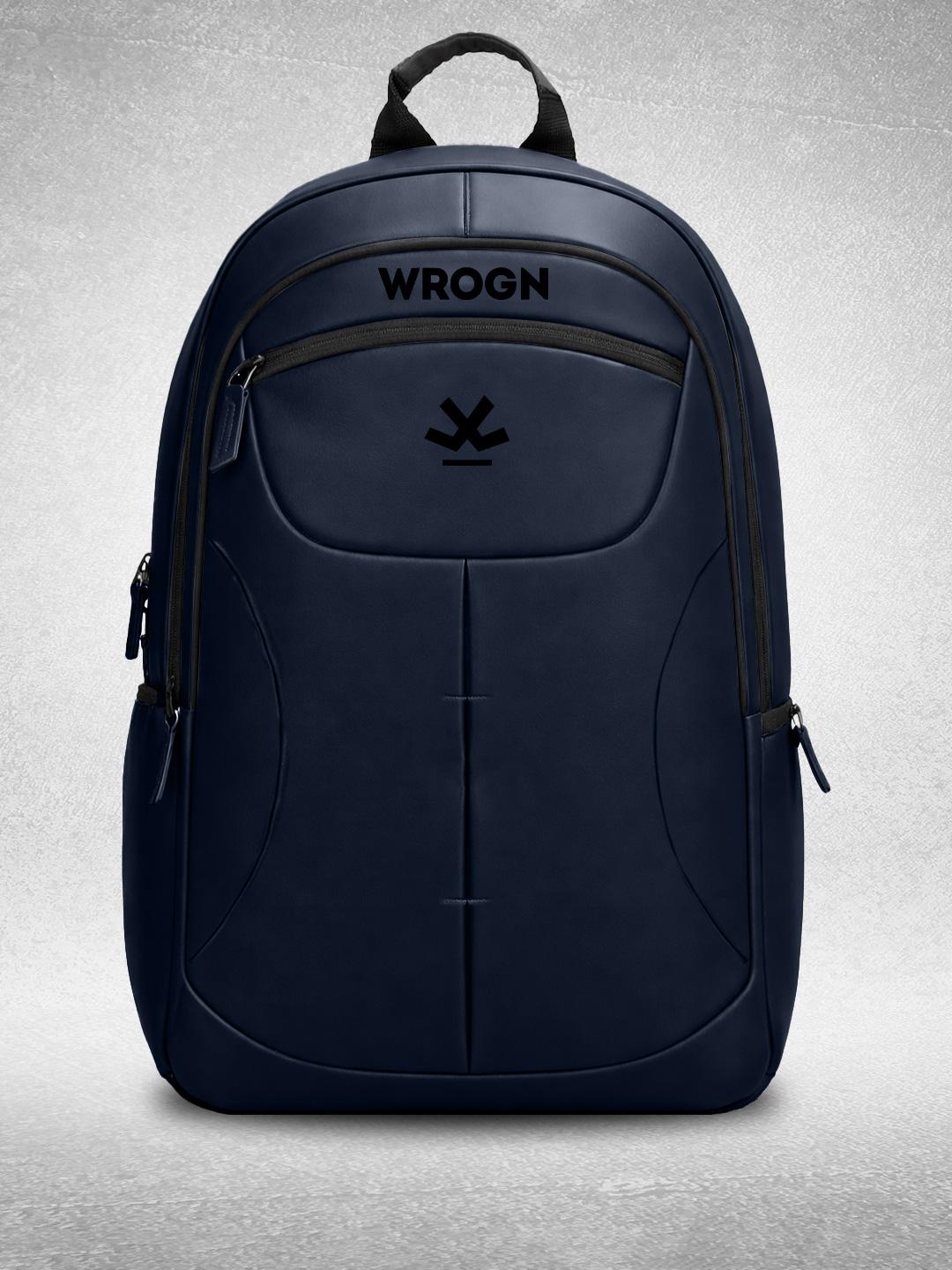 Buy WROGN Ergonomic Water Resistant Backpack With Reflective Strip & Rain Cover 31L - - Accessories for Unisex