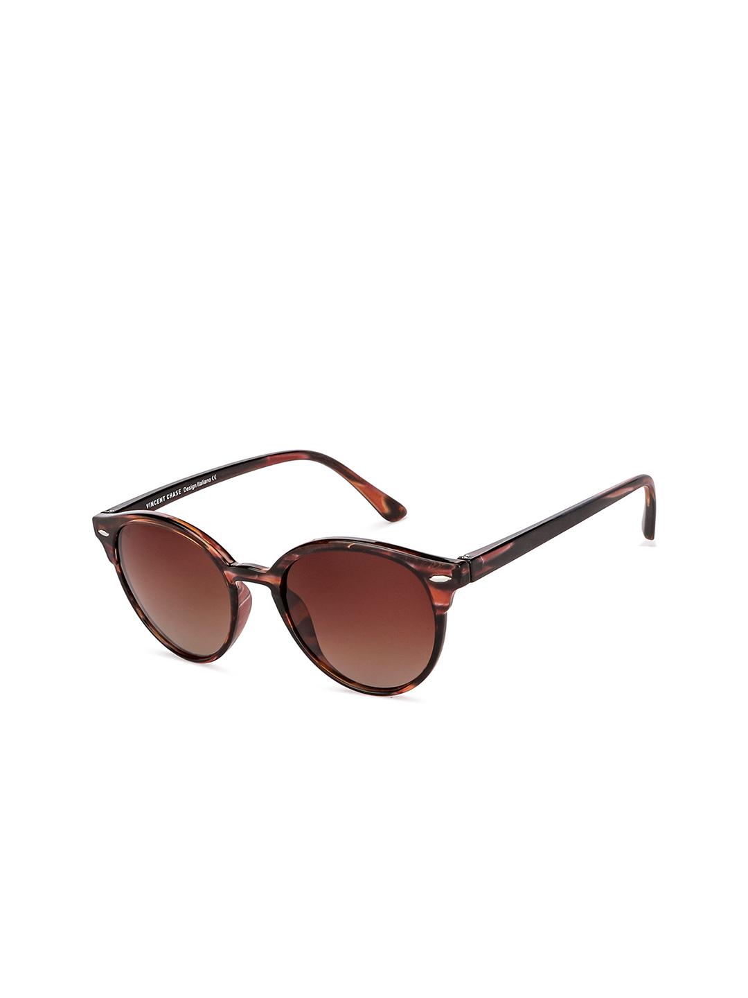 Buy Vincent Chase By Lenskart Lens & Round Sunglasses With Polarised And UV Protected Lens 139500 - - Accessories for Unisex