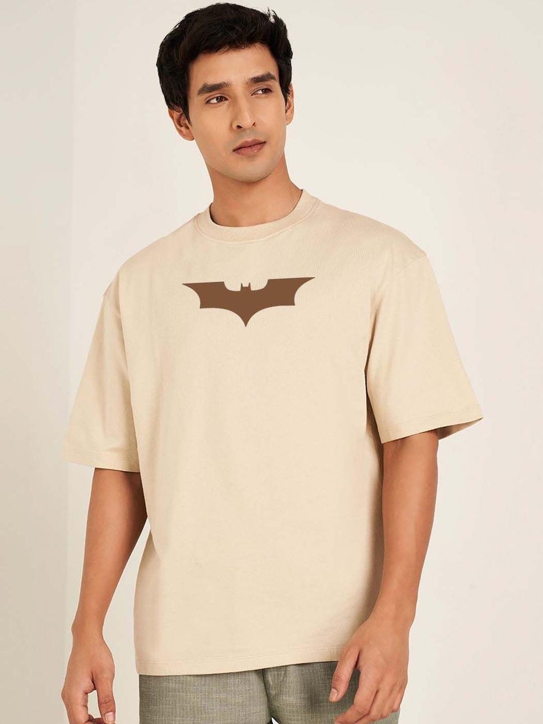 RuledBySun Men Batman Printed Anti Odour Cotton Blend T-shirt