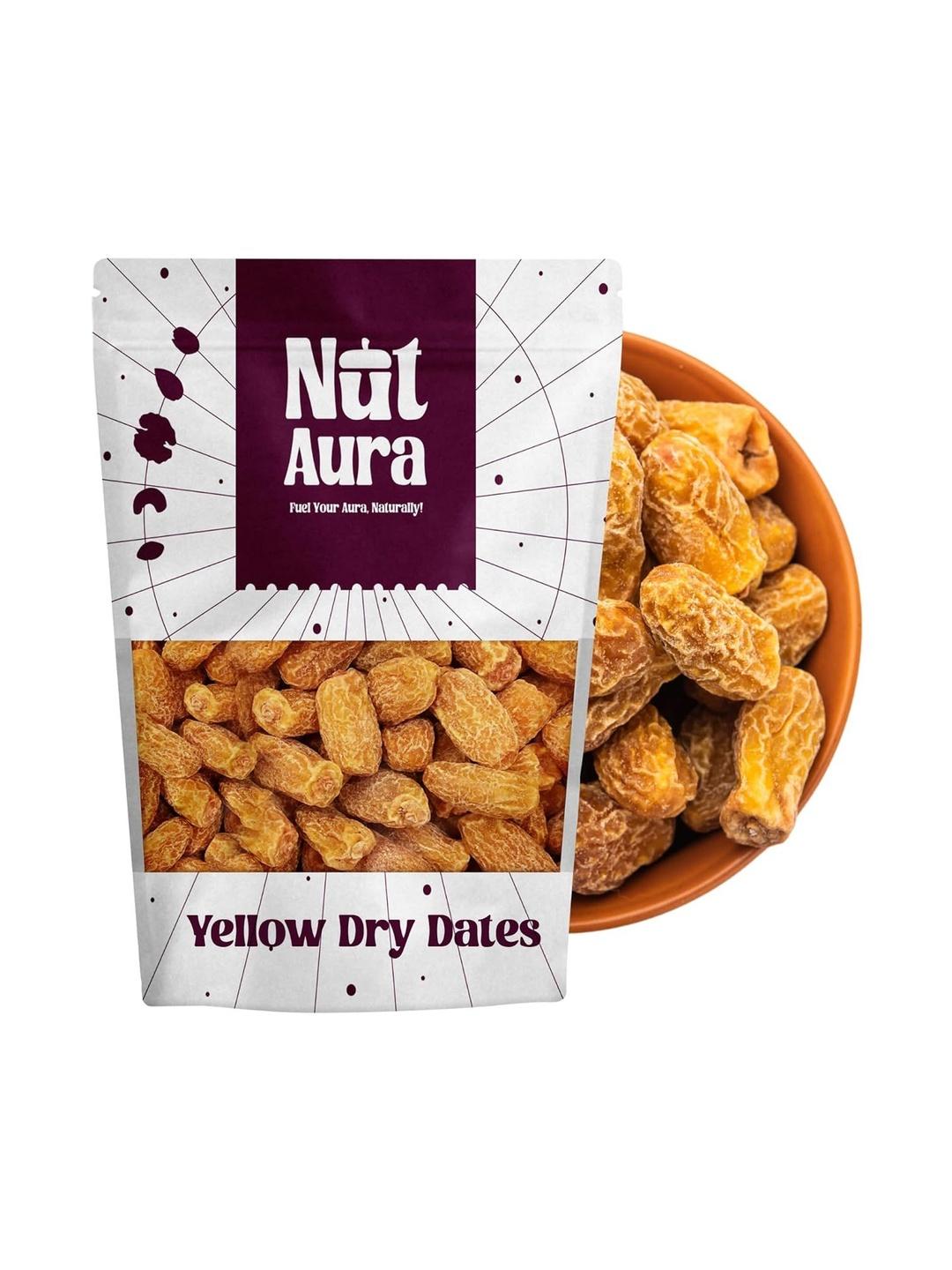 Buy Nut Aura Yellow Dry Dates 200 G - - Gourmet for Unisex