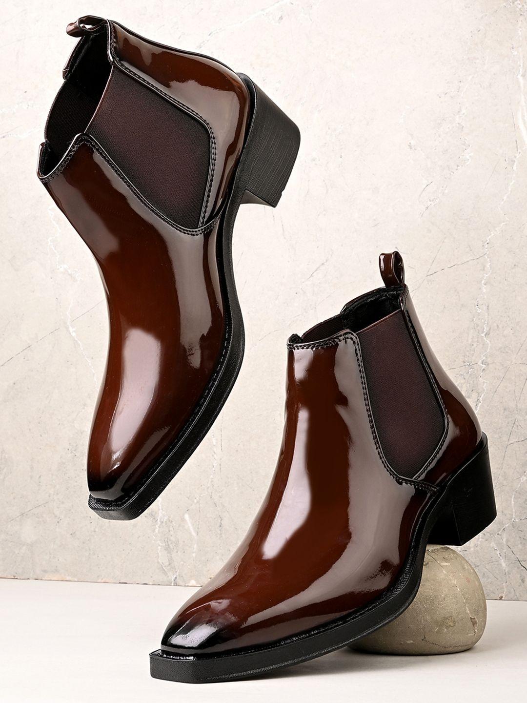 Buy The Roadster Lifestyle Co Men Pointed Toe Slip On Chelsea Boots -  - Footwear for Men
