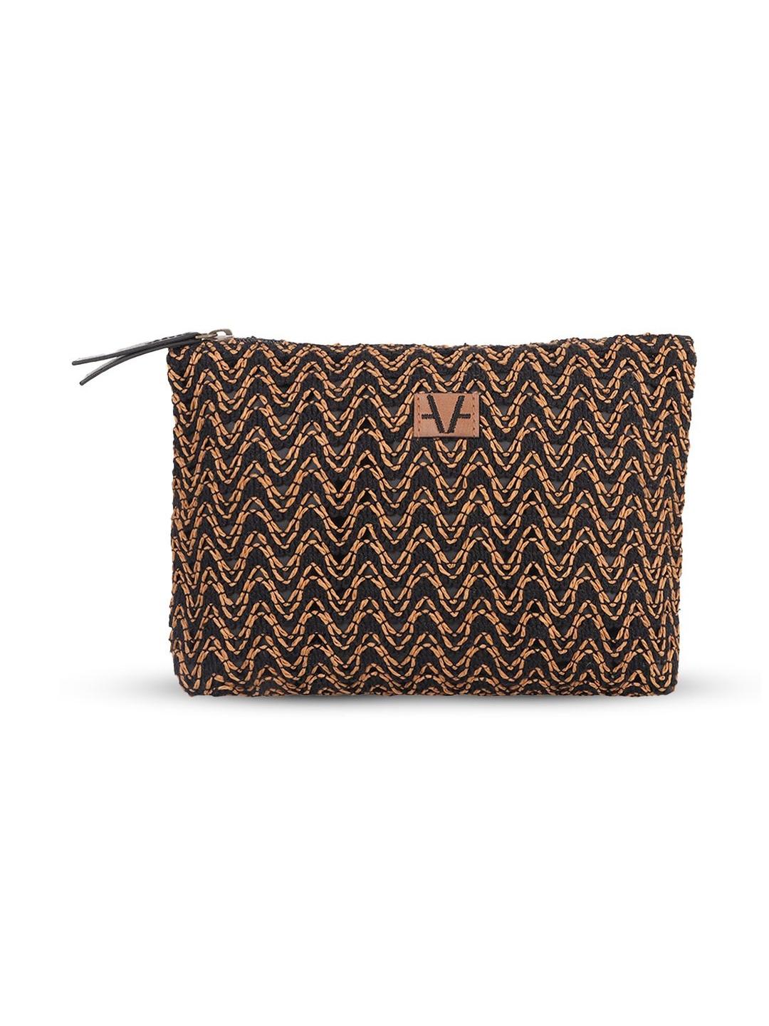 Buy Avake Lightweight Raffia Vegan Leather Cosmetic Kit - Handbags for ...