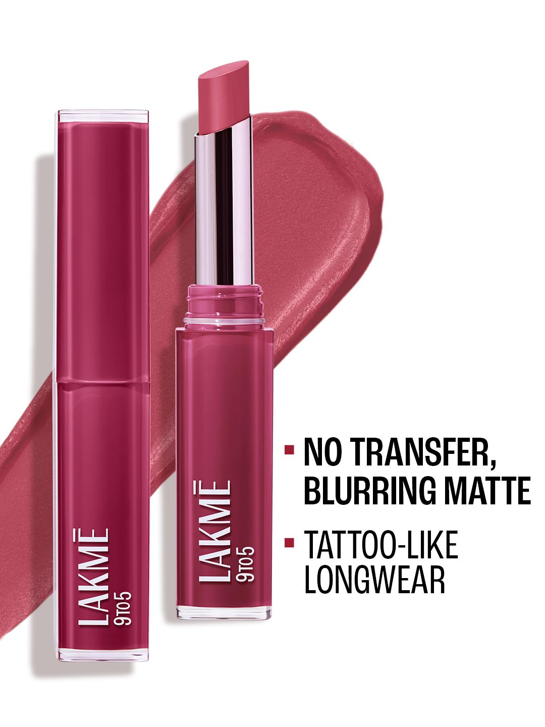 Buy Lakme 9to5 Lip Tattoo Transferproof Matte Slim Stick   Maroon Mix MP5 -  - Personal Care for Women