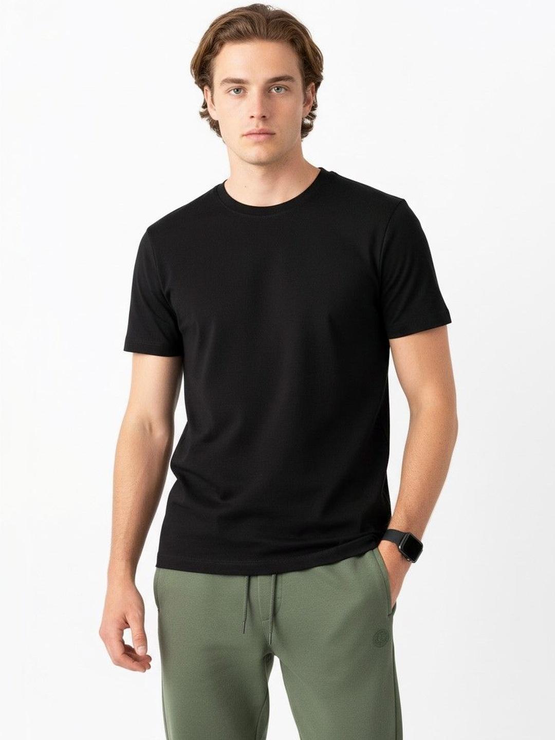 Organic Chics Men Pure Cotton Anti Odour T-shirt - Image 1