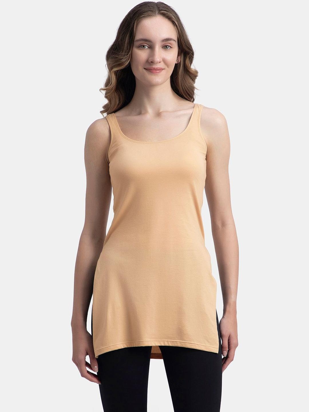 Buy Jockey Super Combed Cotton Kurta Slip With Side Slits And StayFresh Treatment 1488 - - Apparel for Women