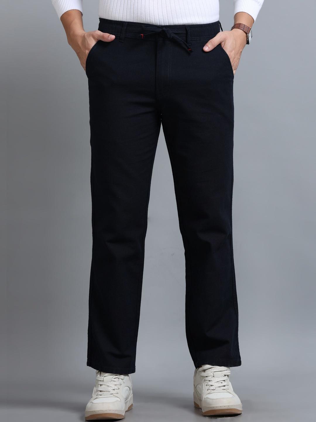 Roadster Relaxed-Fit Mid-Rise Trousers