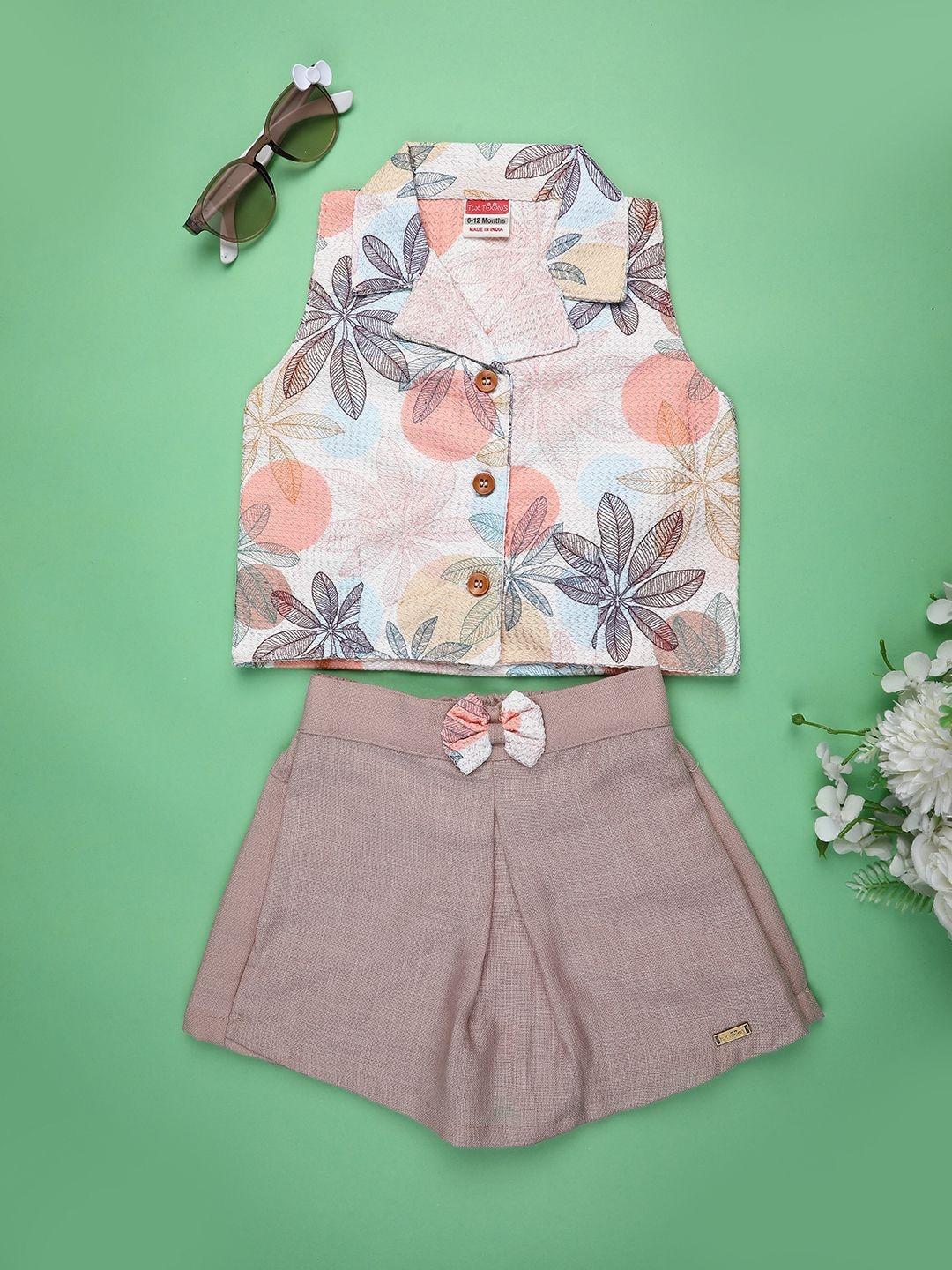 Buy V Mart Girls Printed Shirt With Shorts - - Apparel for Girls