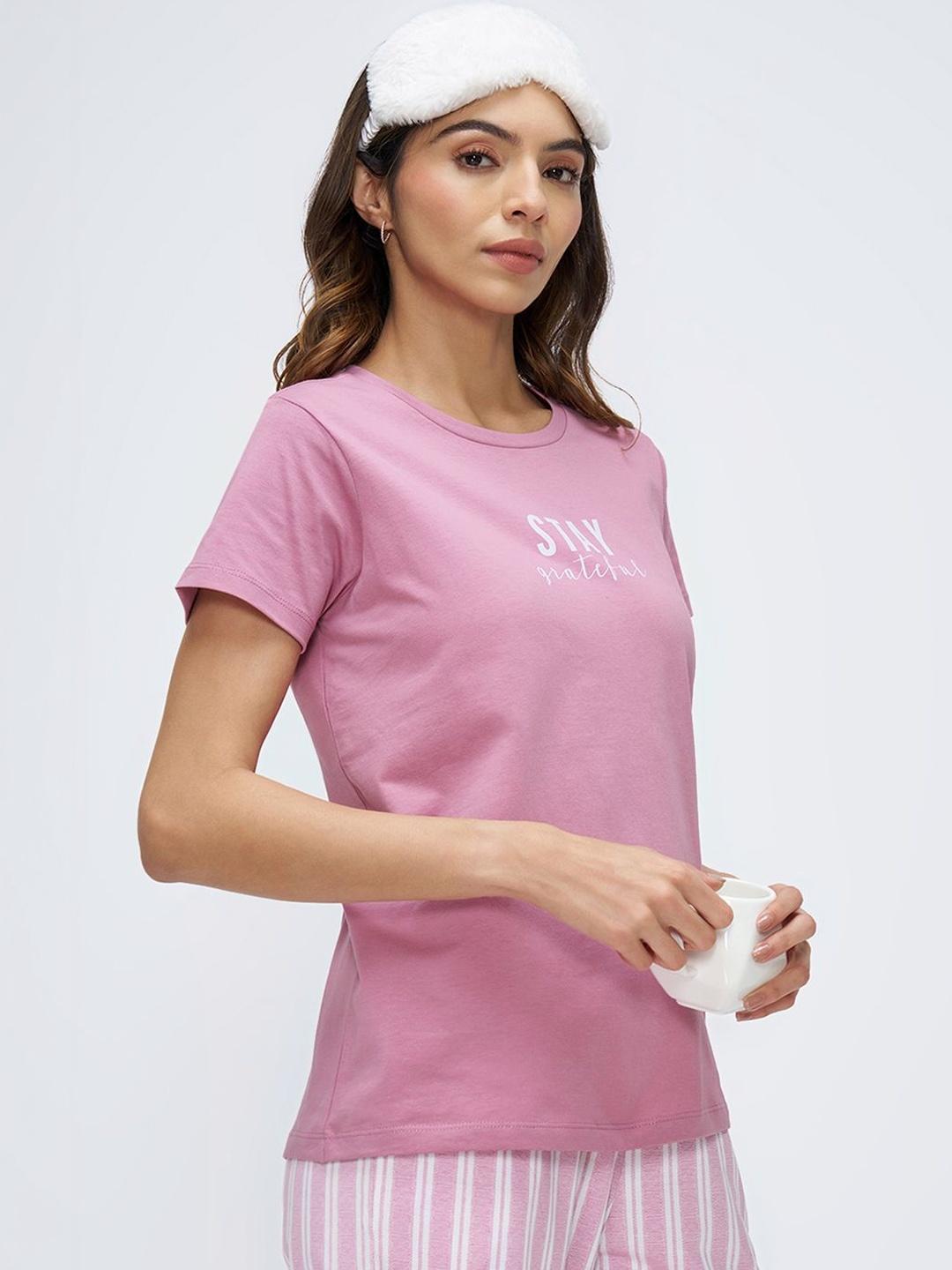 Buy Dreamz By Pantaloons Printed Lounge Tshirts -  - Apparel for Women