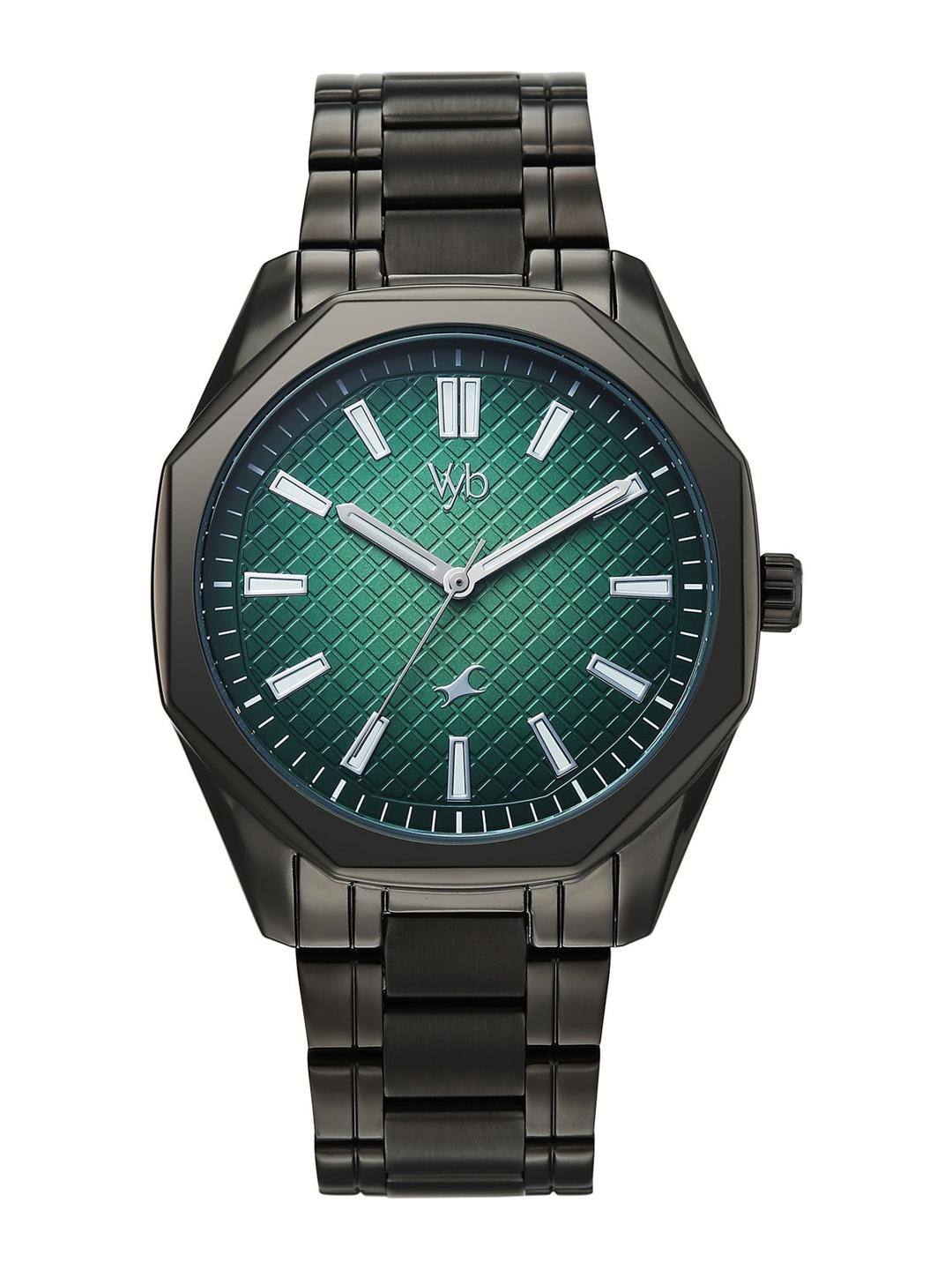 Buy Fastrack Men Vyb Quest Quartz Analog Green Dial Watch FV30042QM02W - - Accessories for Men