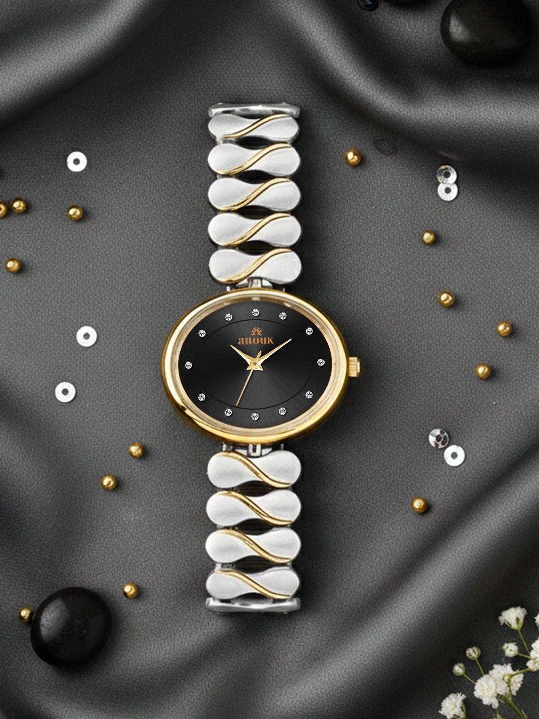 Buy Anouk Women Dial & Bracelet Style Straps Analogue Watch ANW 047 BK ...