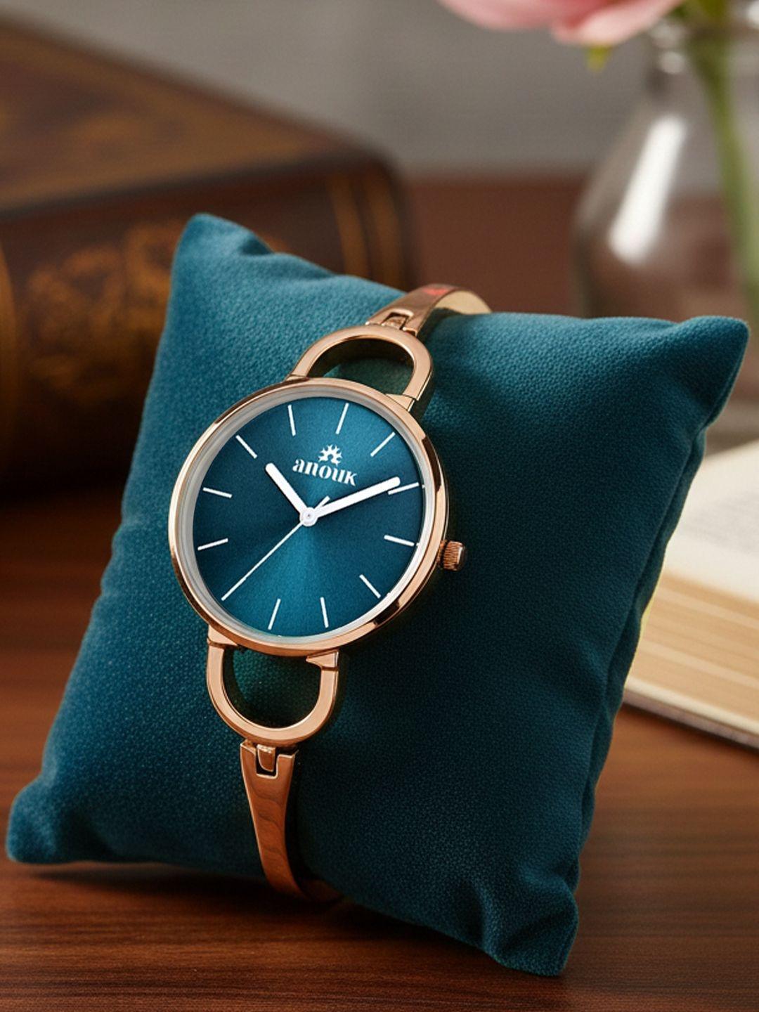 Buy Anouk Women Dial & Bracelet Style Straps Analogue Watch ANW 044 BL ...