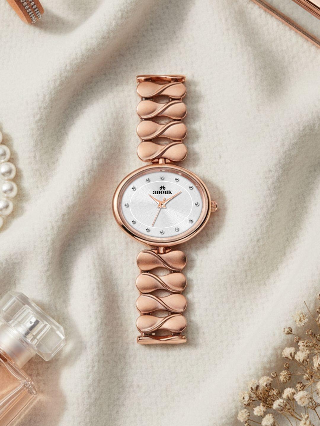 Buy Anouk Women Dial & Bracelet Style Straps Analogue Watch ANW 048 SL ...