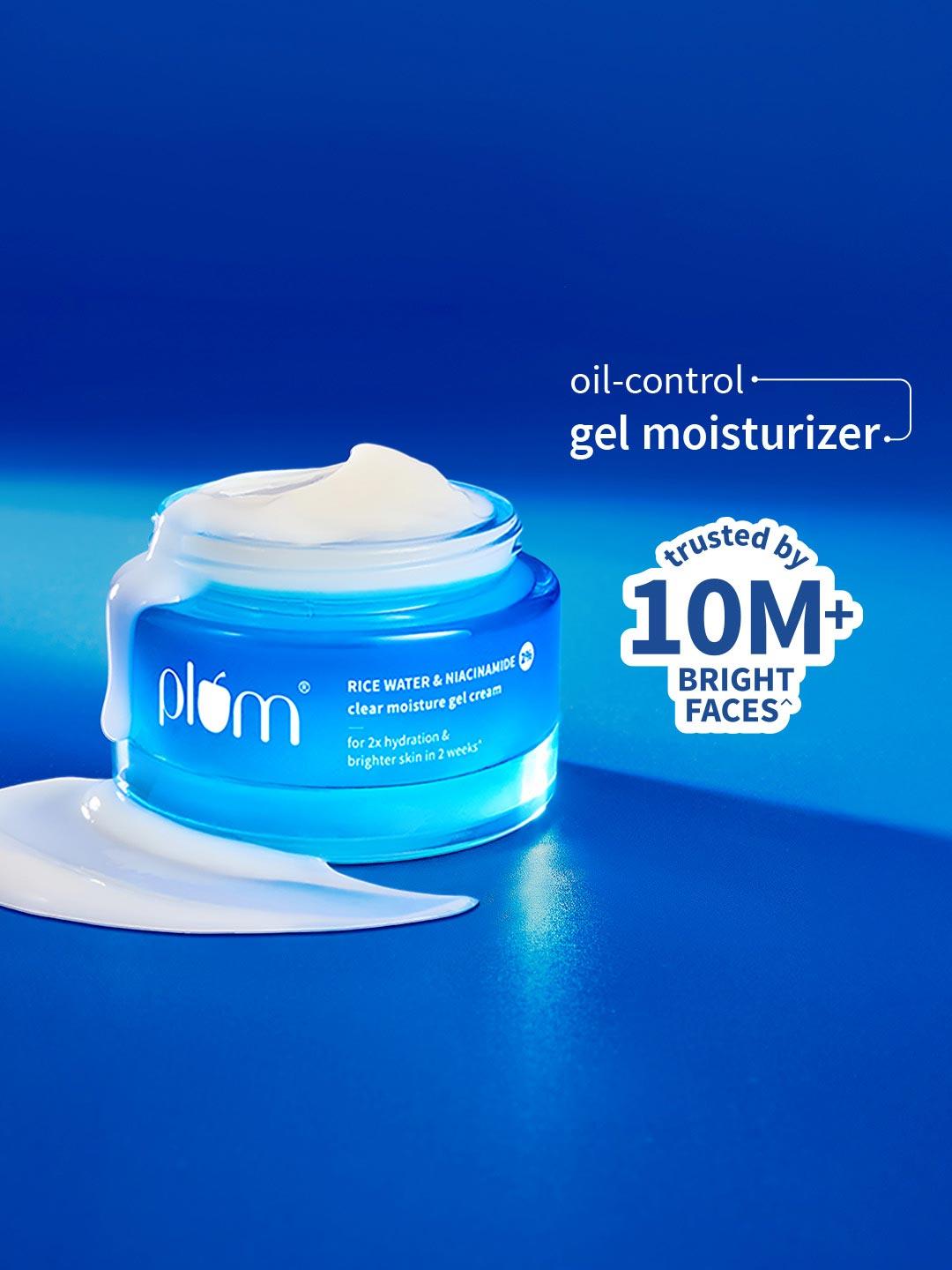 Plum 2% Niacinamide & Rice Water Gel Cream Moisturizer - 25g - Image 1