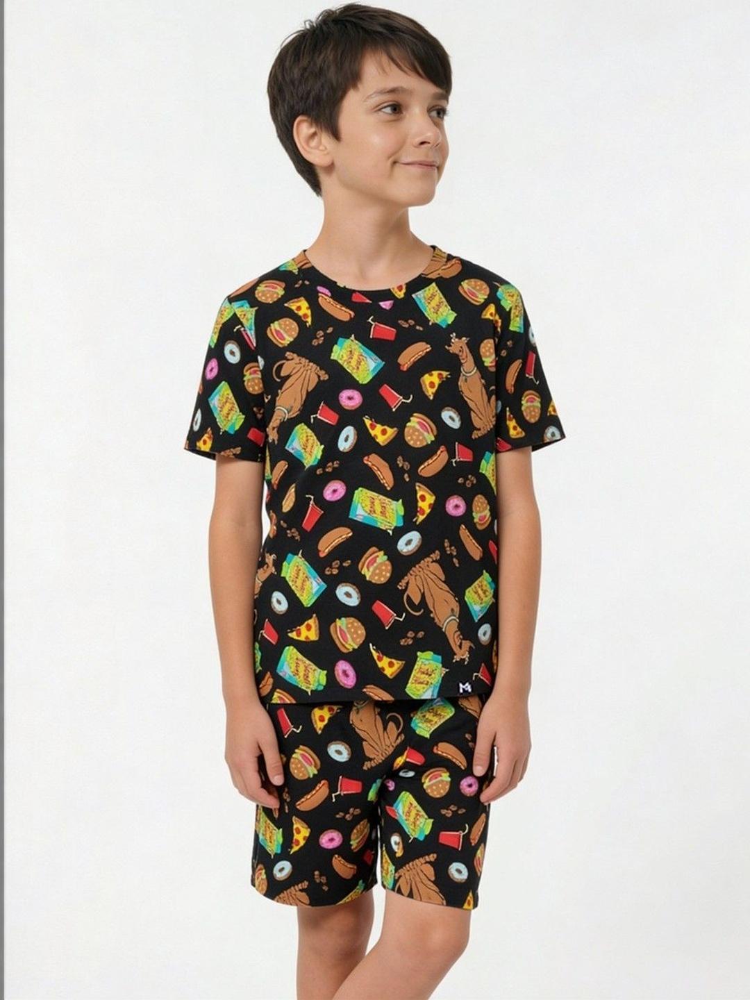 Buy YK X Minute Mirth Boys Printed T Shirt With Shorts - - Apparel for Boys