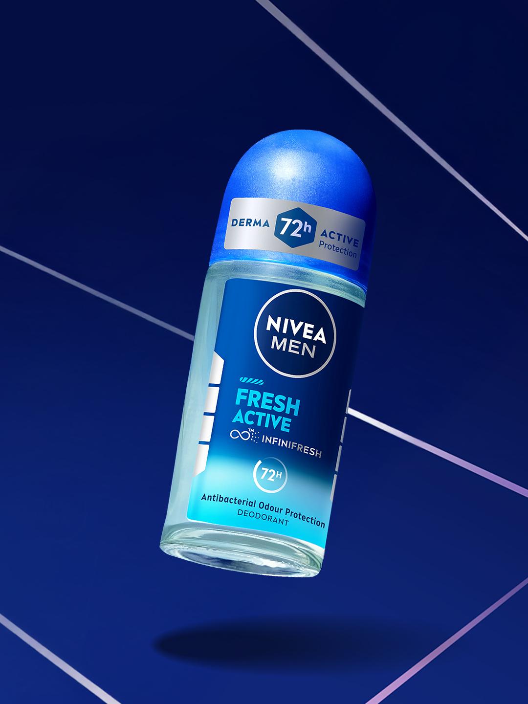Buy NIVEA Fresh Active Antiperspirant 72H Odour Protection Roll On Underarm Deodorant   50ml -  - Personal Care for Men