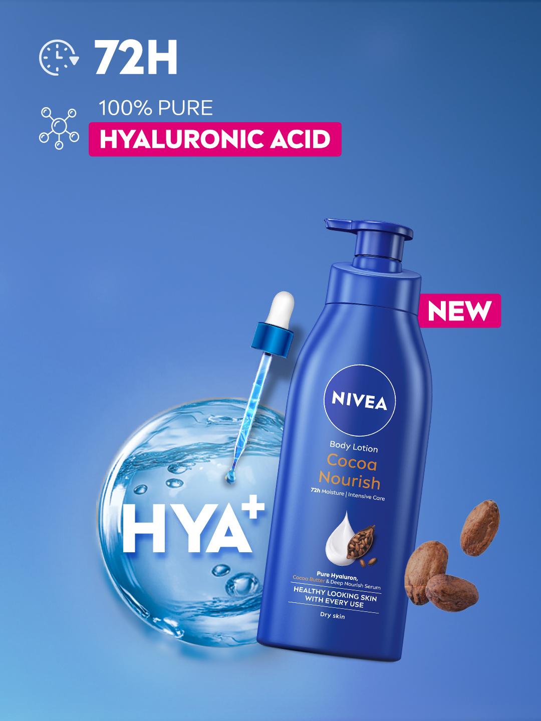 Buy NIVEA Cocoa Nourish Body Lotion Hyaluronic Acid Moisturizer Face Cream For Dry Skin 400ml - - Personal Care for Unisex