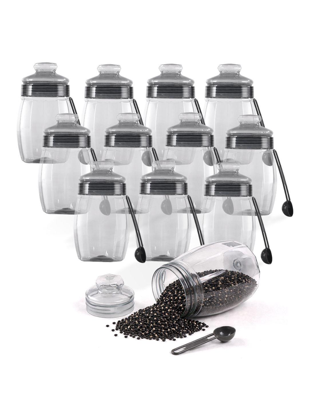 Buy Myntra Elegant Homes 12 Pcs Grey Plastic Kitchen Storage Container ...