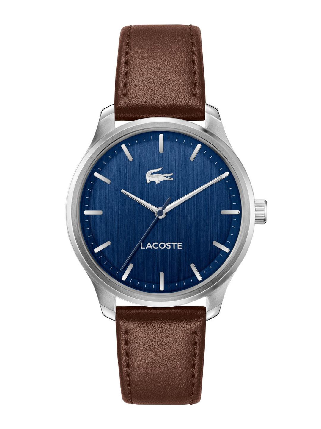 Lacoste Leather Strap Watch At Time Save on Myntra