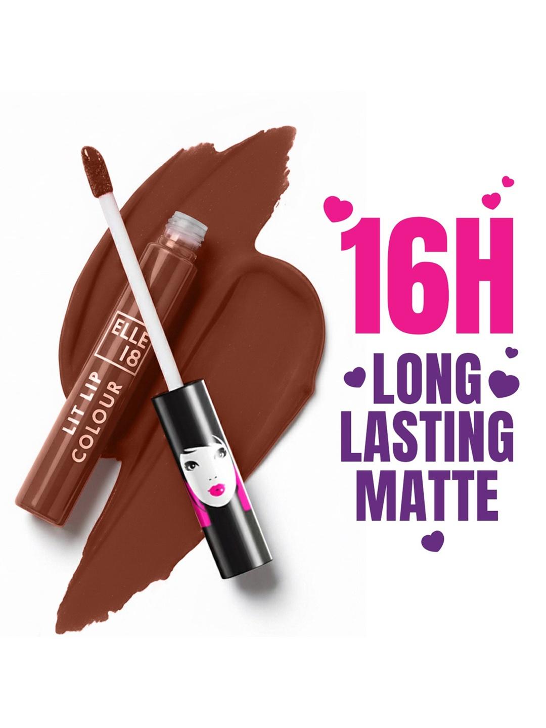 Buy ELLE 18  Lit Lip Matte Finish Long Lasting Smudgeproof Lip Colour 5.6ml   Nutty Latte -  - Personal Care for Women