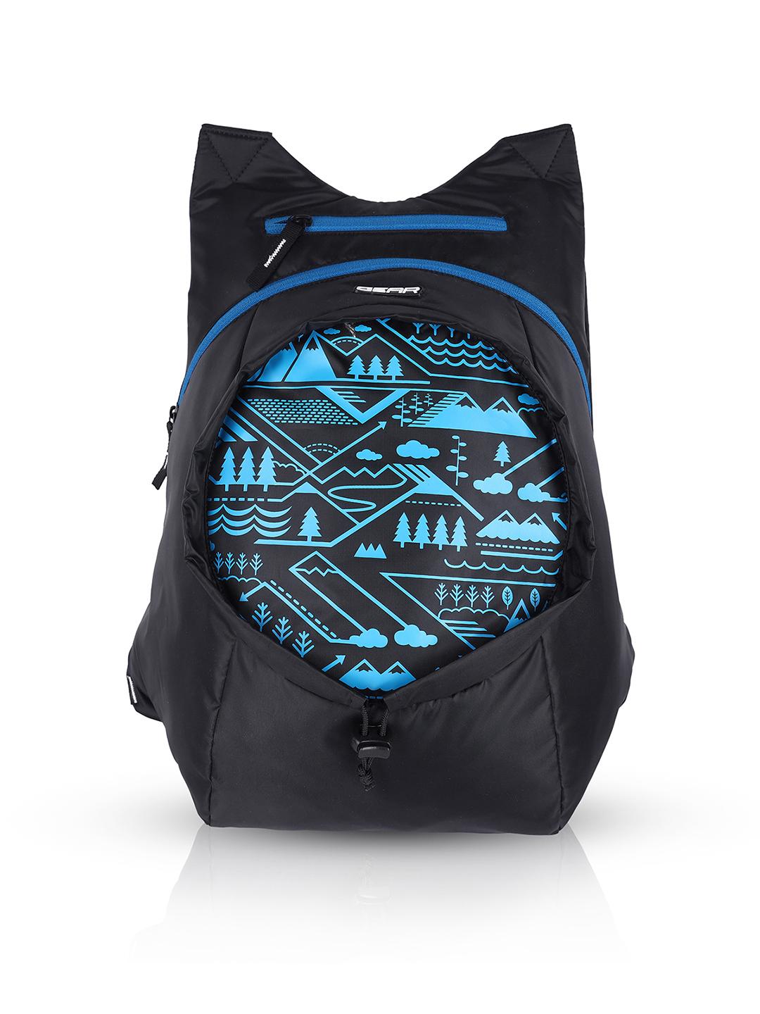 Buy Gear Unisex Black Printed Foldable Backpack -  - Accessories for Unisex