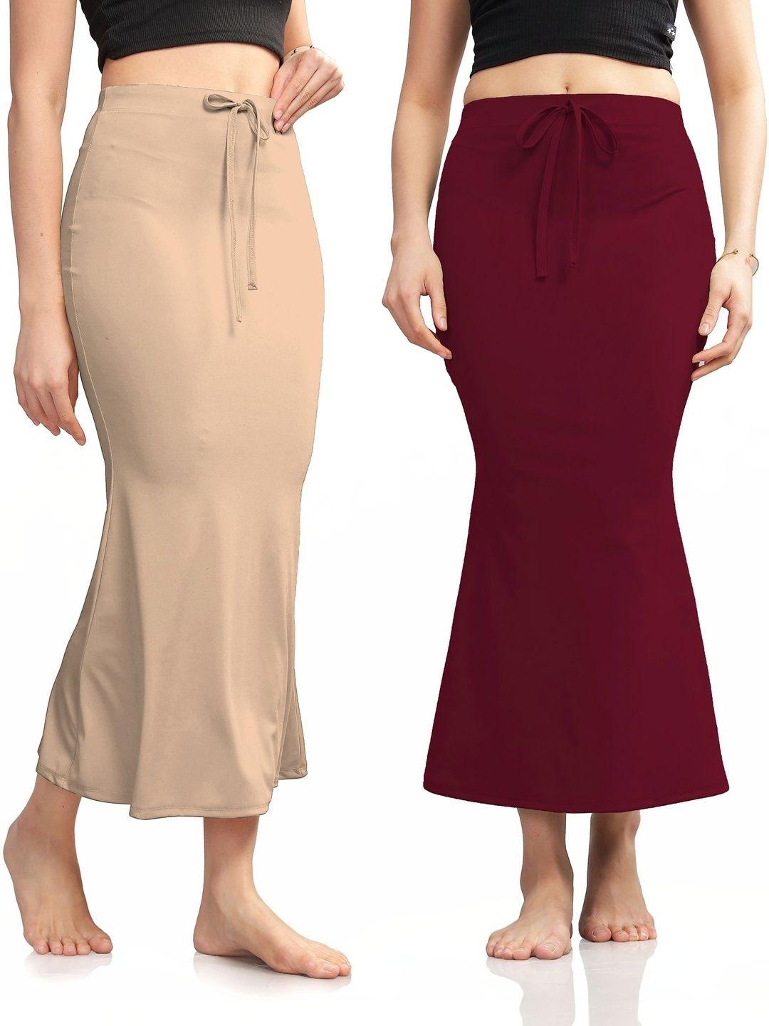 Buy JETVELI Pack Of 2 Slim Fit High Waist Mermaid Fish Cut Saree Shapewear -  - Apparel for Women