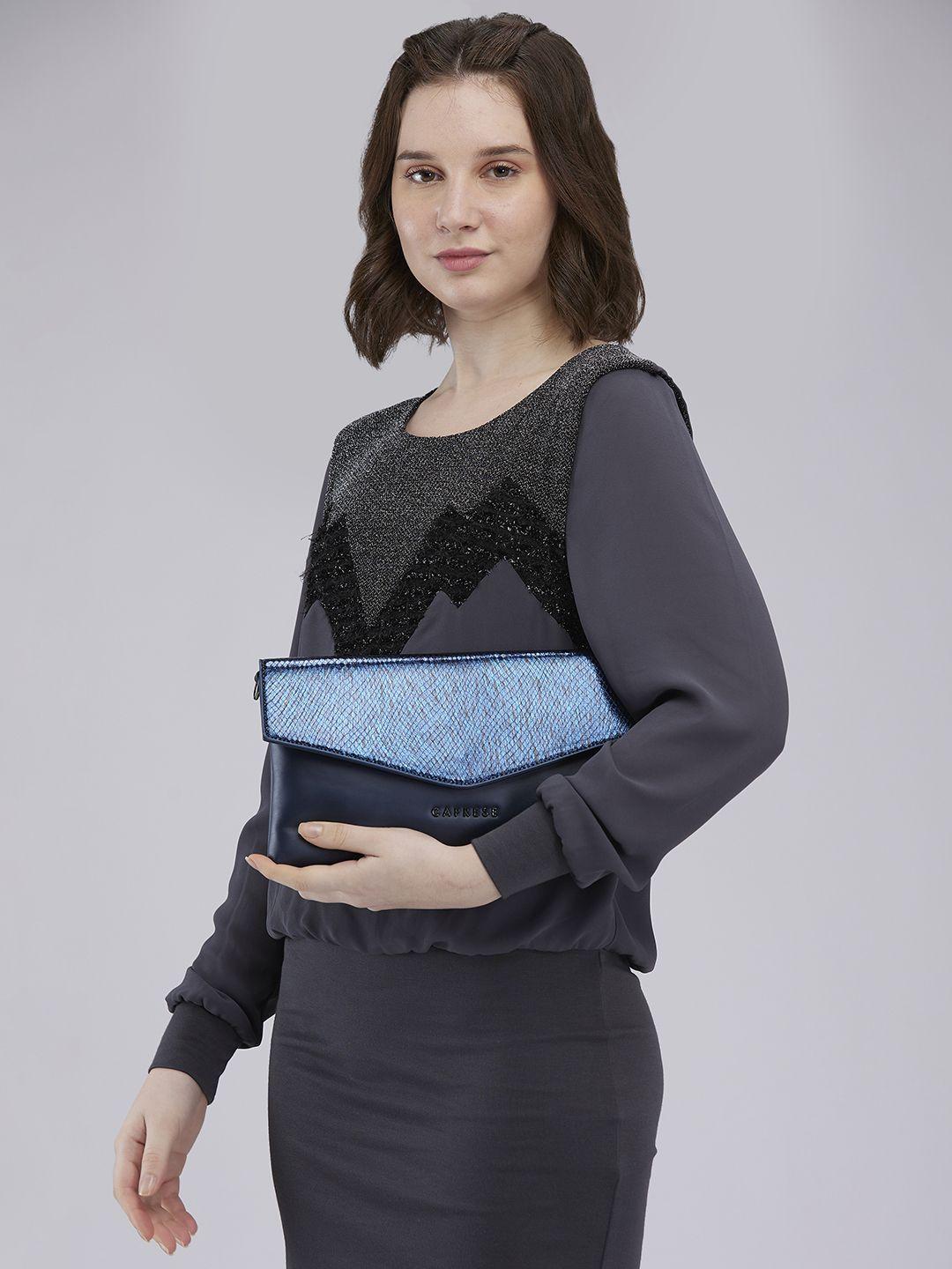 Buy Caprese Ava Women Navy Large Clutch - - Accessories for Women