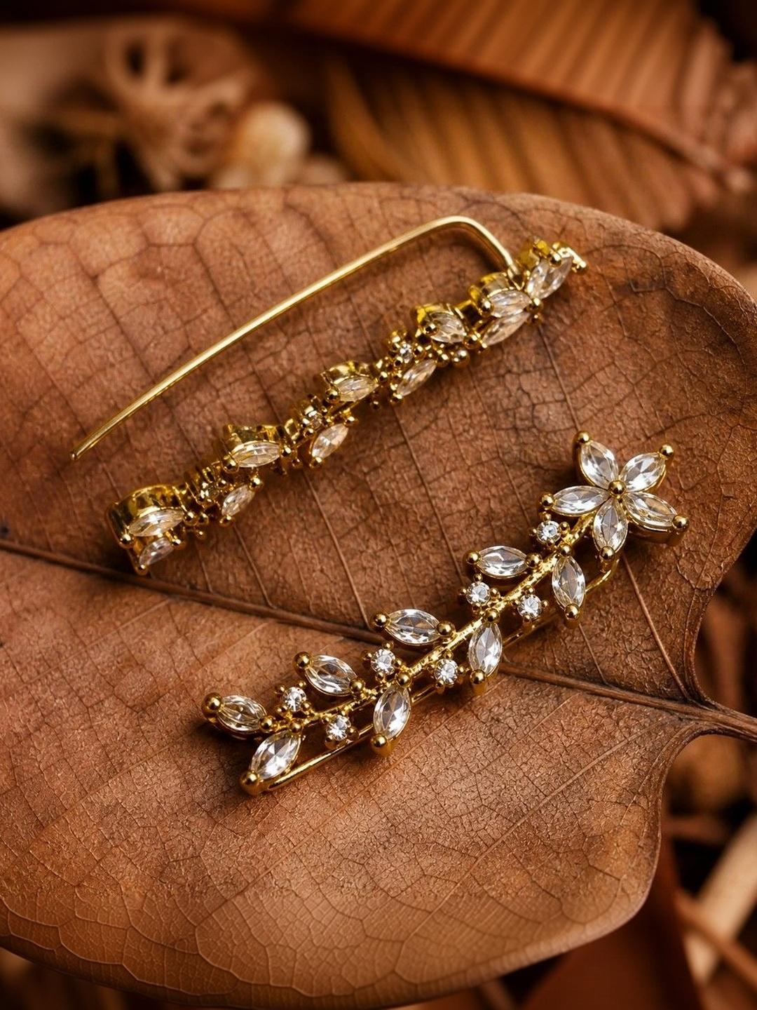Buy ELEGLAM Floral Ear Cuff Earrings -  - Accessories for Women