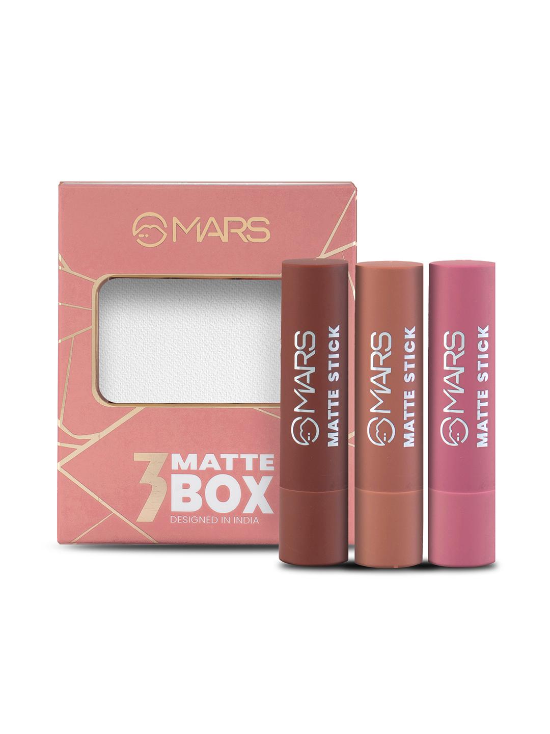 Buy MARS Set Of 3 Blushed Nudes Matte Lipstick 9.6gm - - Personal Care for Women