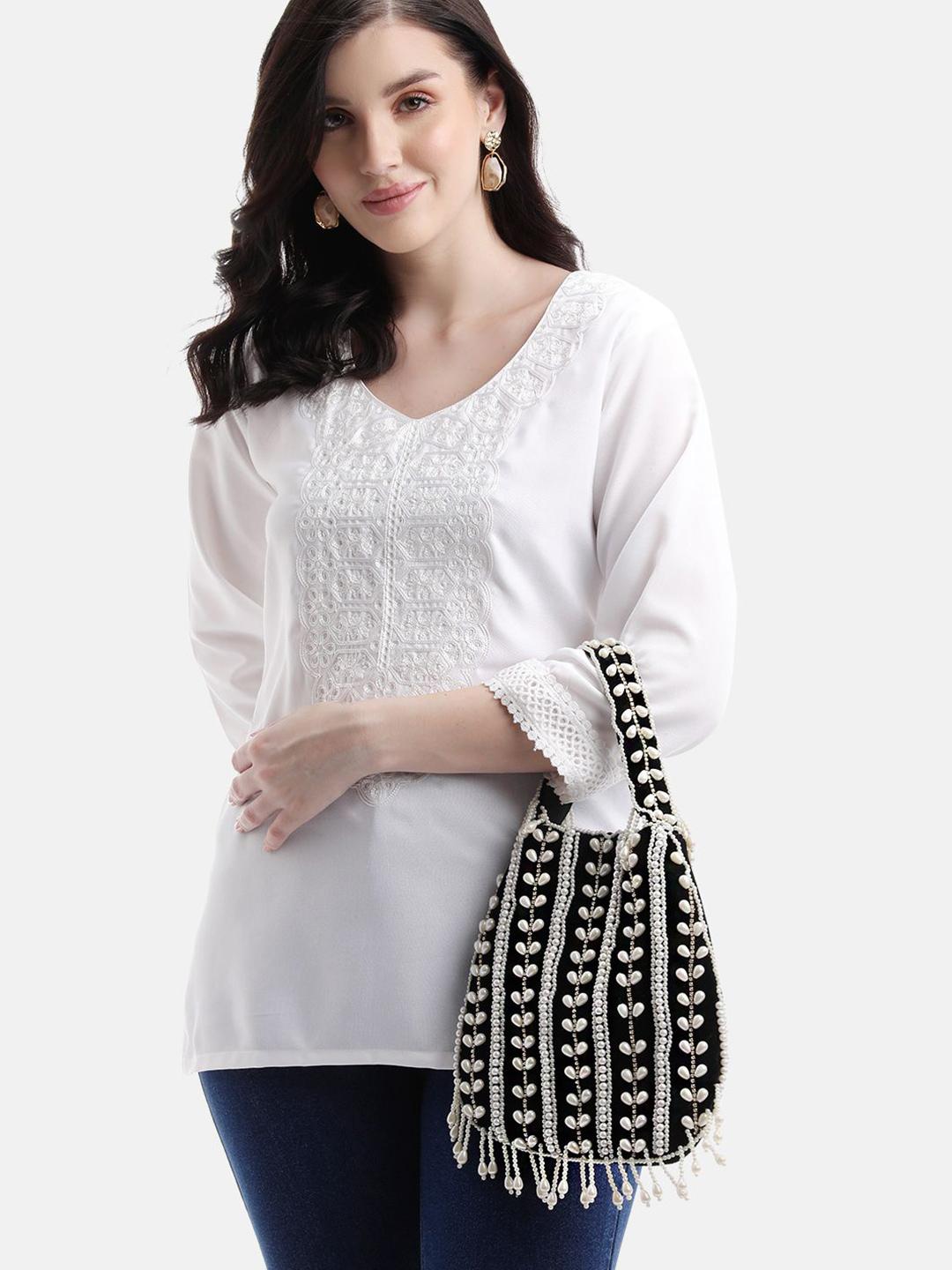 Buy Anouk Embellished Structured Handheld Bag - - Accessories for Women