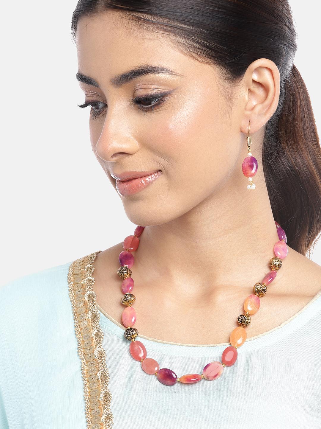 Buy Anouk Gold Plated Crystal Studded Jewellery Set -  - Accessories for Women