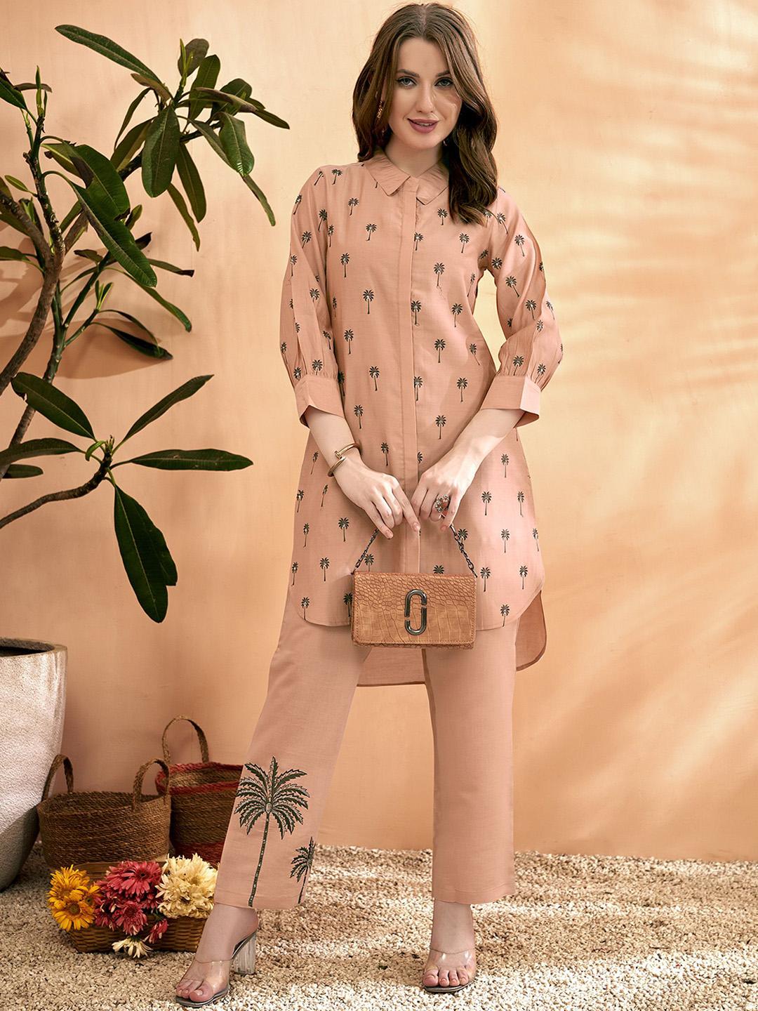 Buy Anouk Embroidered Top With Trousers Co Ords - - Apparel for Women