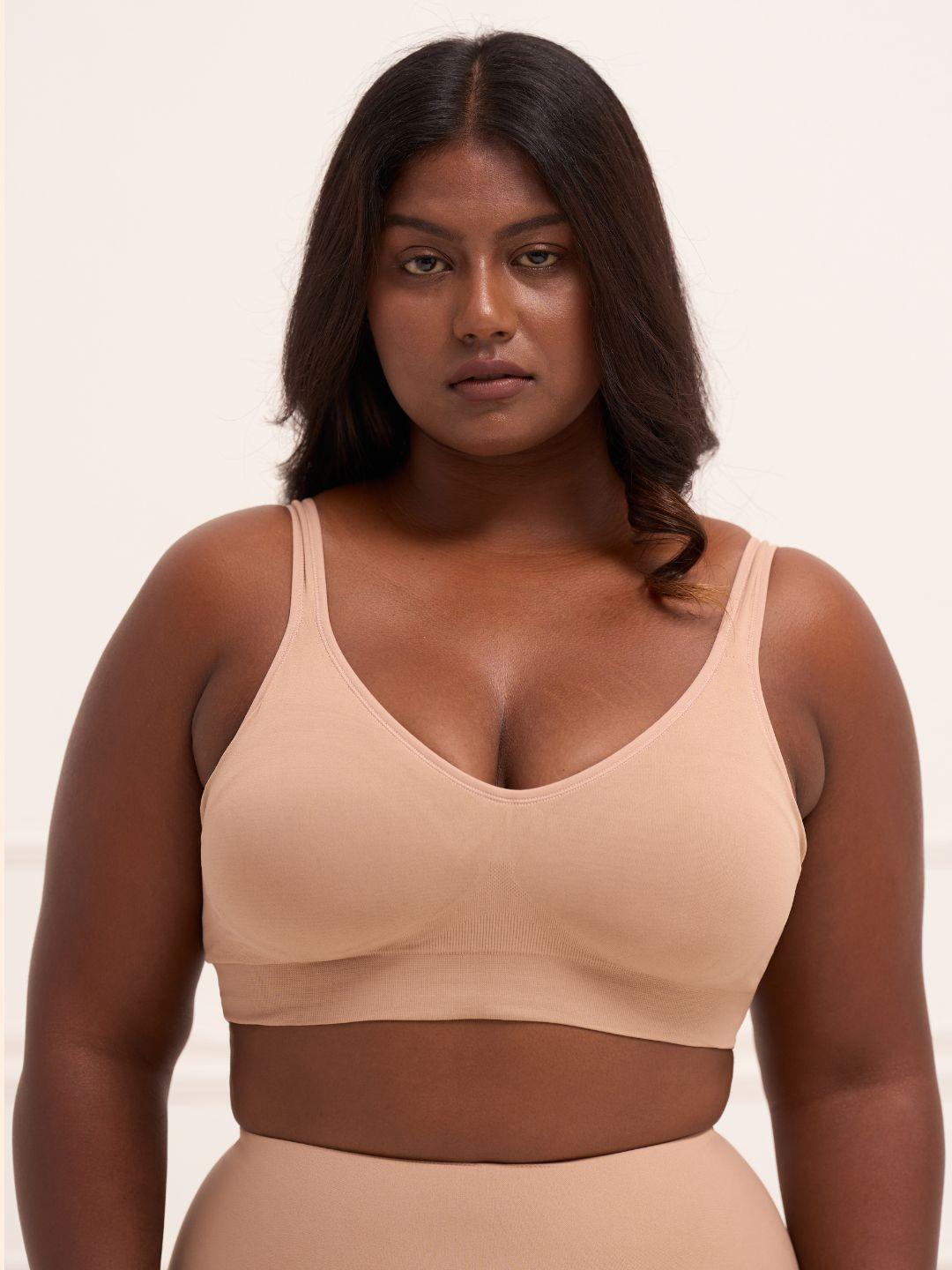 Buy Underneat Women Seamless Full Coverage Wireless Padded All Day Bra With Wide Band Support - - Apparel for Women