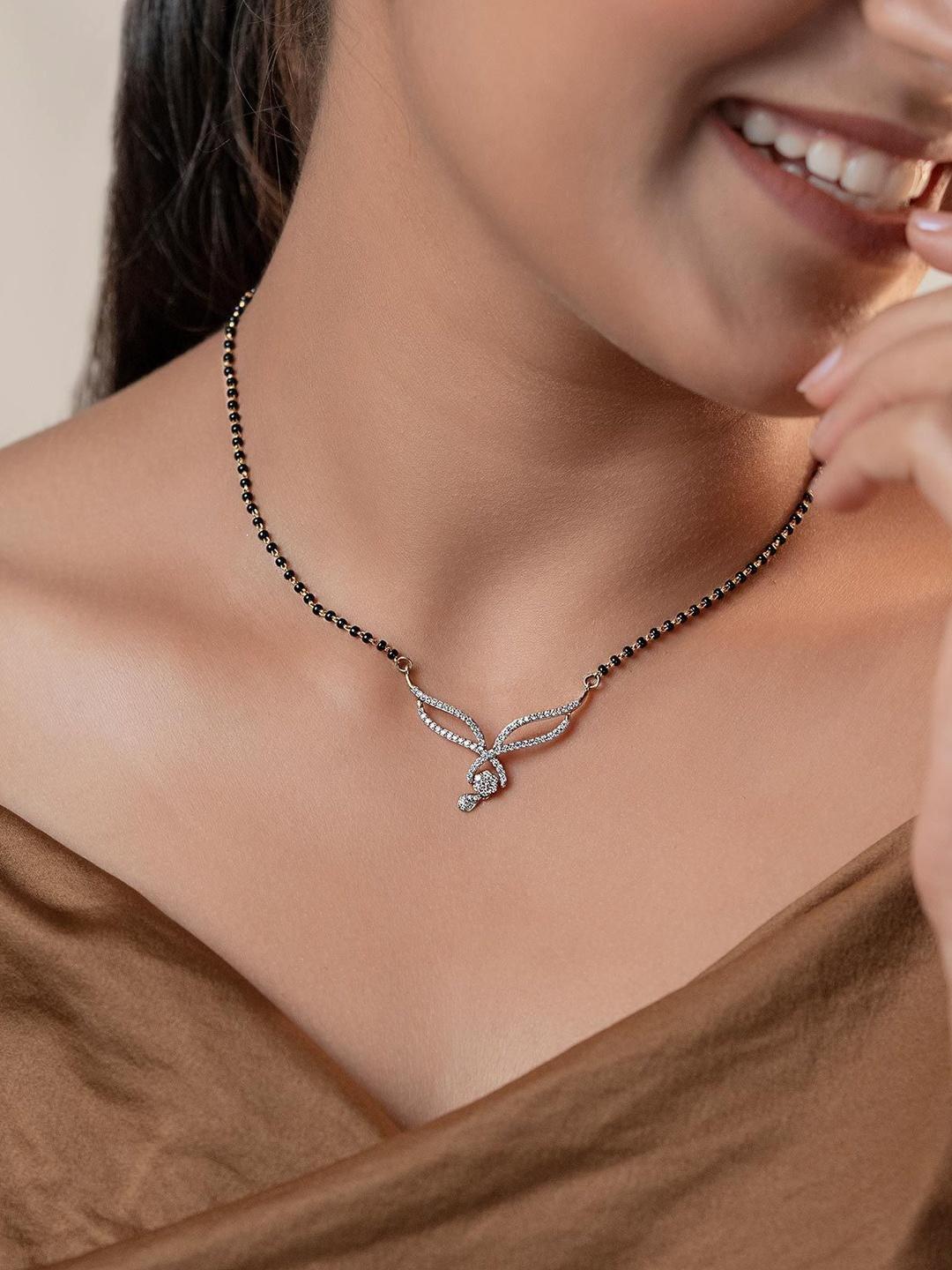 Buy Anouk Gold Plated Artificial Stones And Beads Mangalsutra -  - Accessories for Women