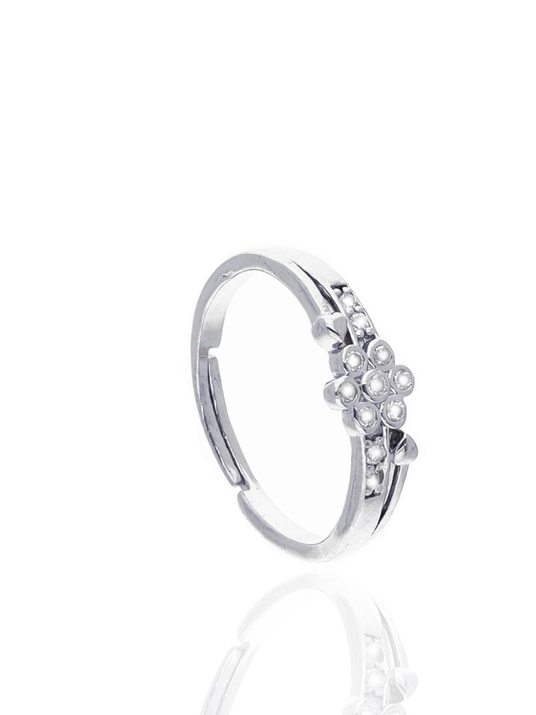 Buy Anouk Silver Plated Silver American Diamond  Ring -  - Accessories for Women