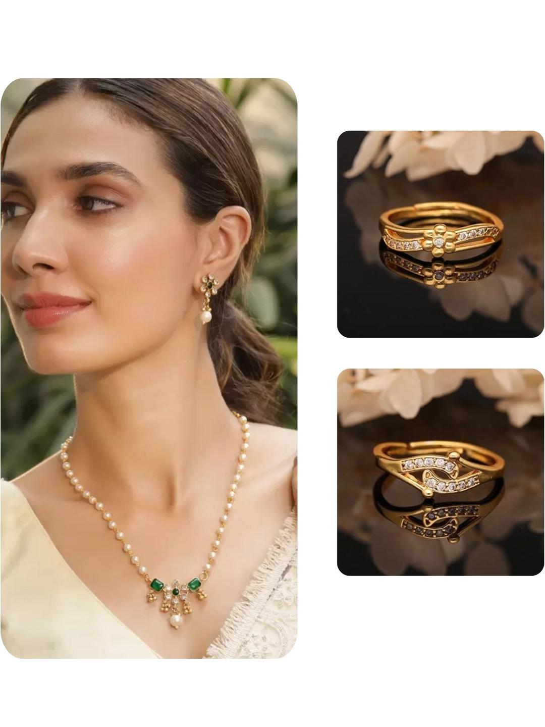 Buy Anouk Gold Plated Brass Jewellery Set -  - Accessories for Women