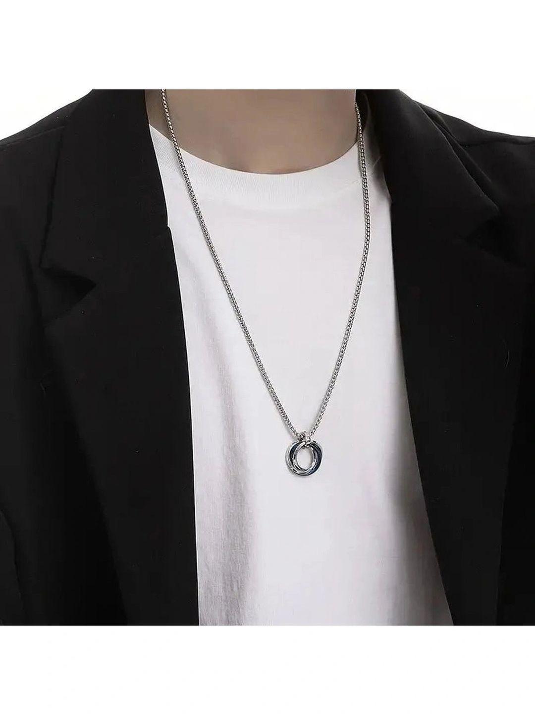 Buy SALTY Multi Ring Stainless Steel Rocky Neck Chainfor Men Necklace -  - Accessories for Men