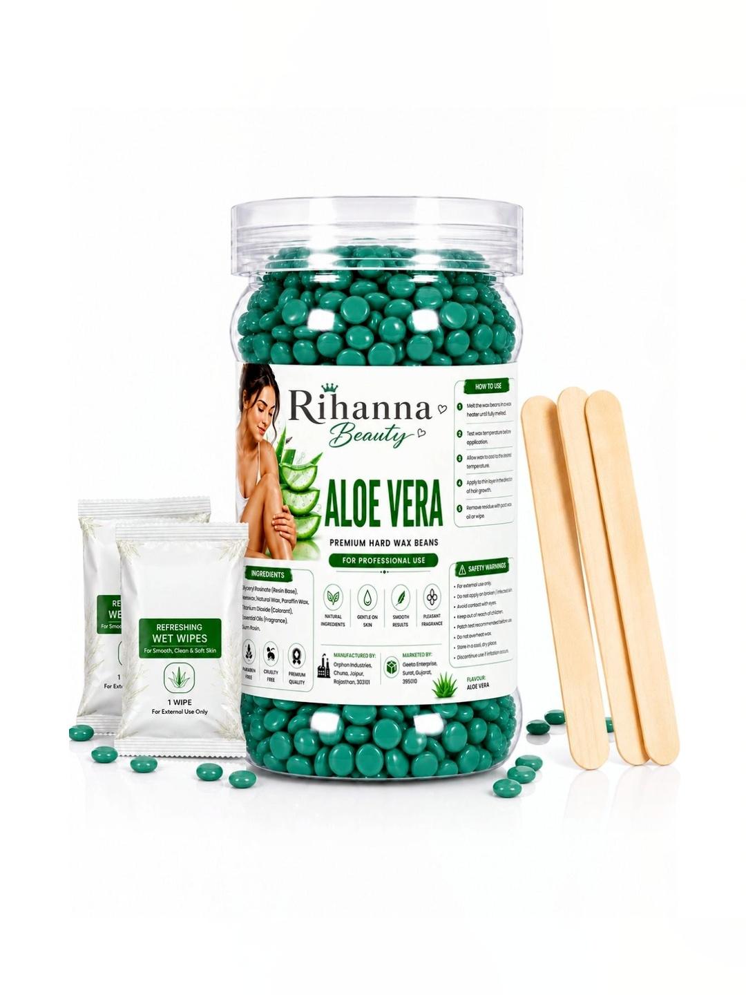 Buy RIHANNA BEAUTY Aloe Vera Hard Wax Beans Stripless For Smooth Hair Removal Face Body 100g - - Personal Care for Unisex