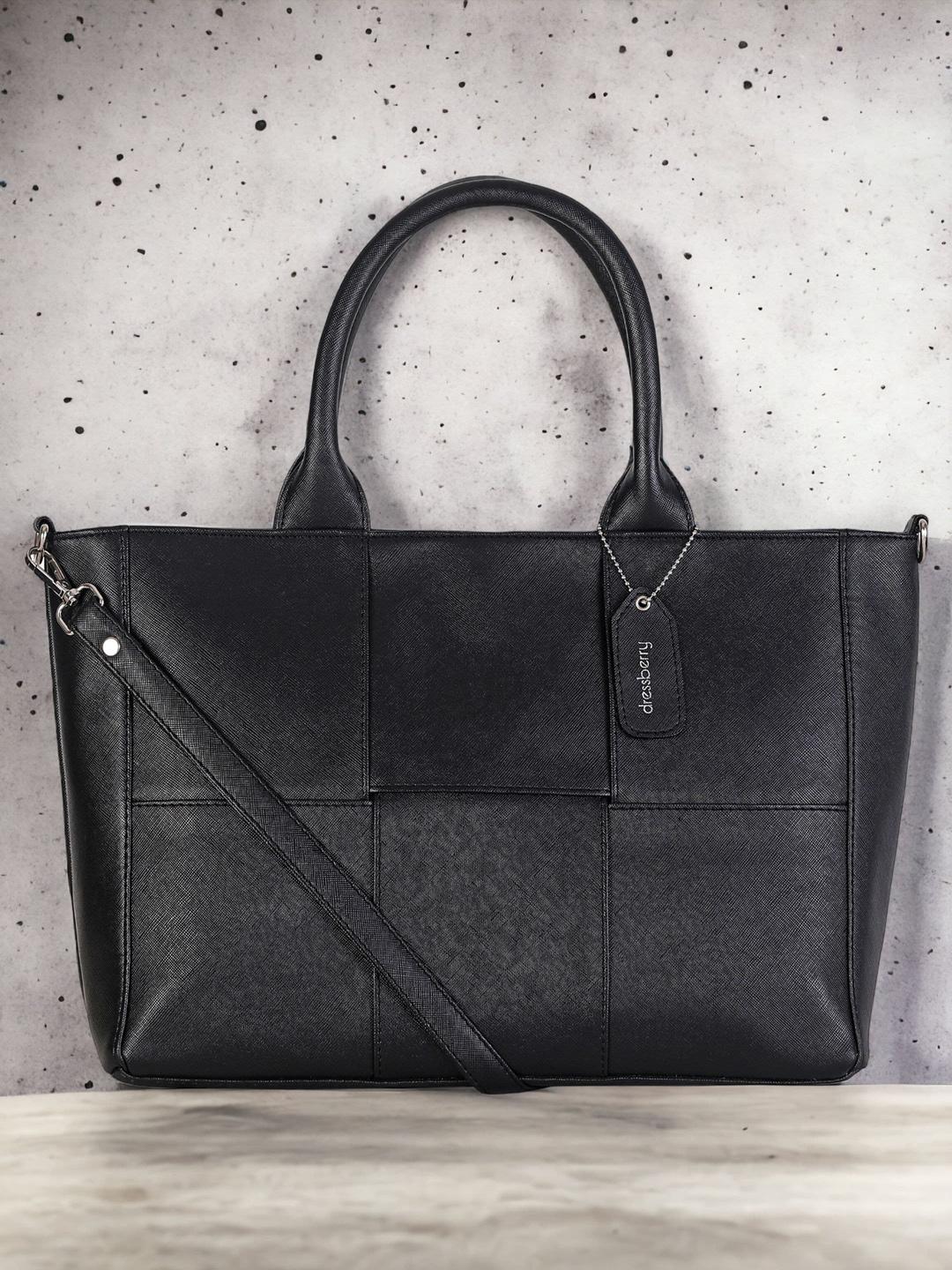 Buy DressBerry Black Oversized Structured Handheld Bag -  - Accessories for Women