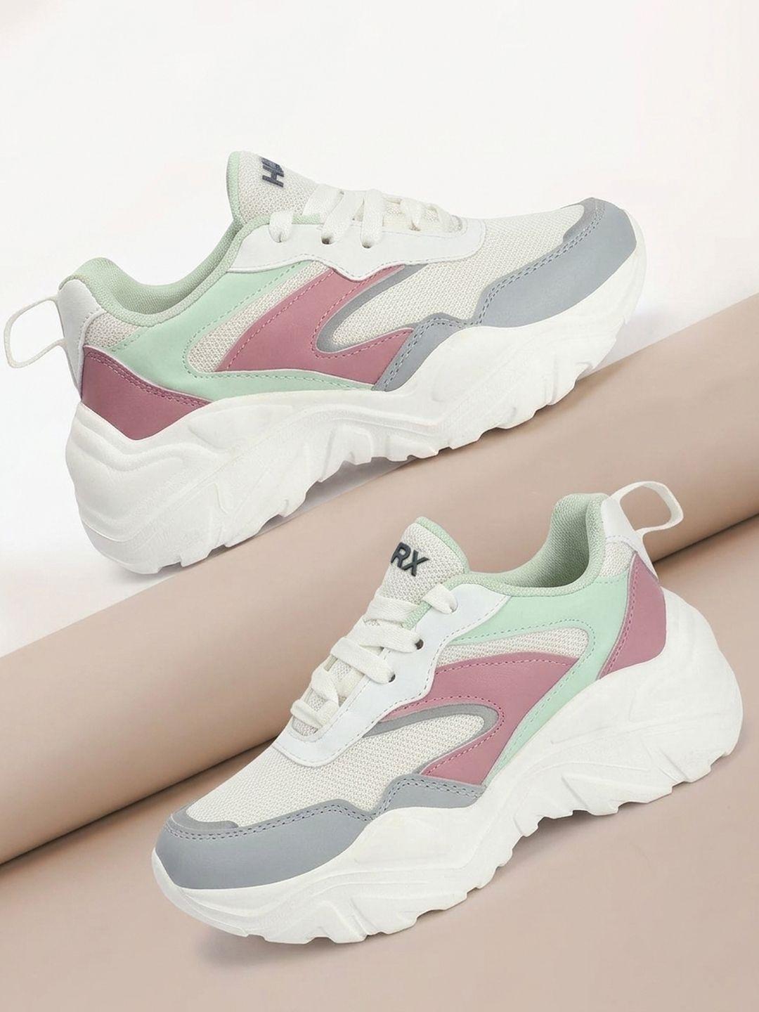 HRX By Hrithik Roshan Women Colourblocked Sneakers - - Footwear for Women deal on Myntra