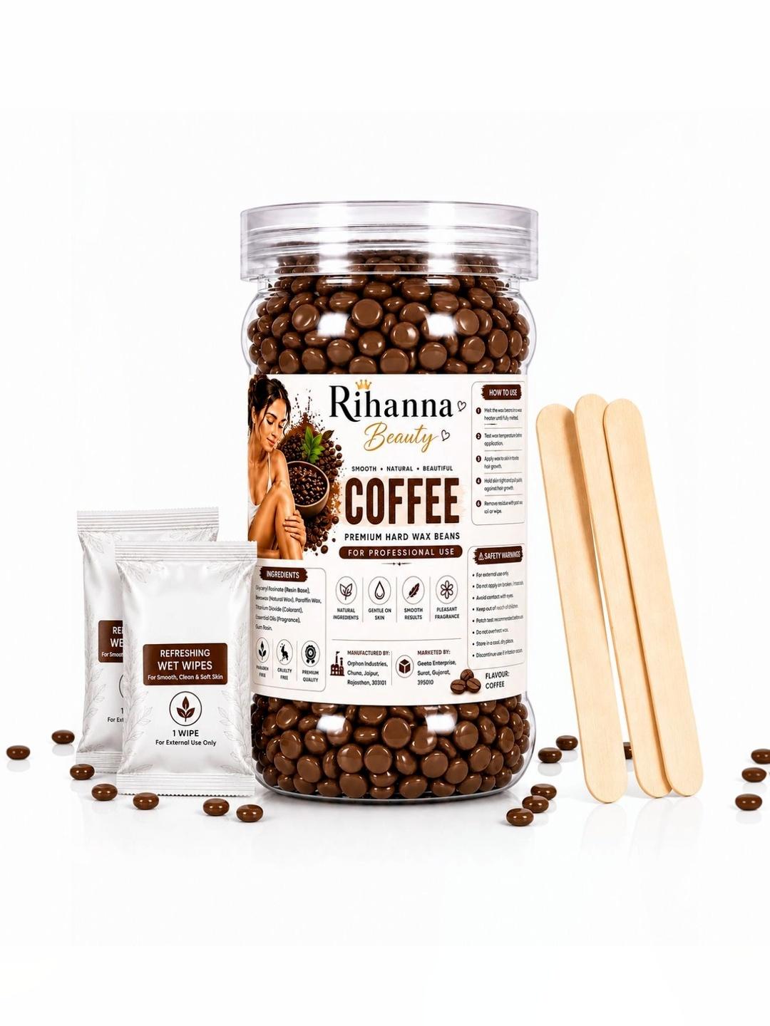Buy RIHANNA BEAUTY Coffee Wax Bean For Easy Peel Hair Removal Face Body Refreshed Skin 100g - - Personal Care for Unisex