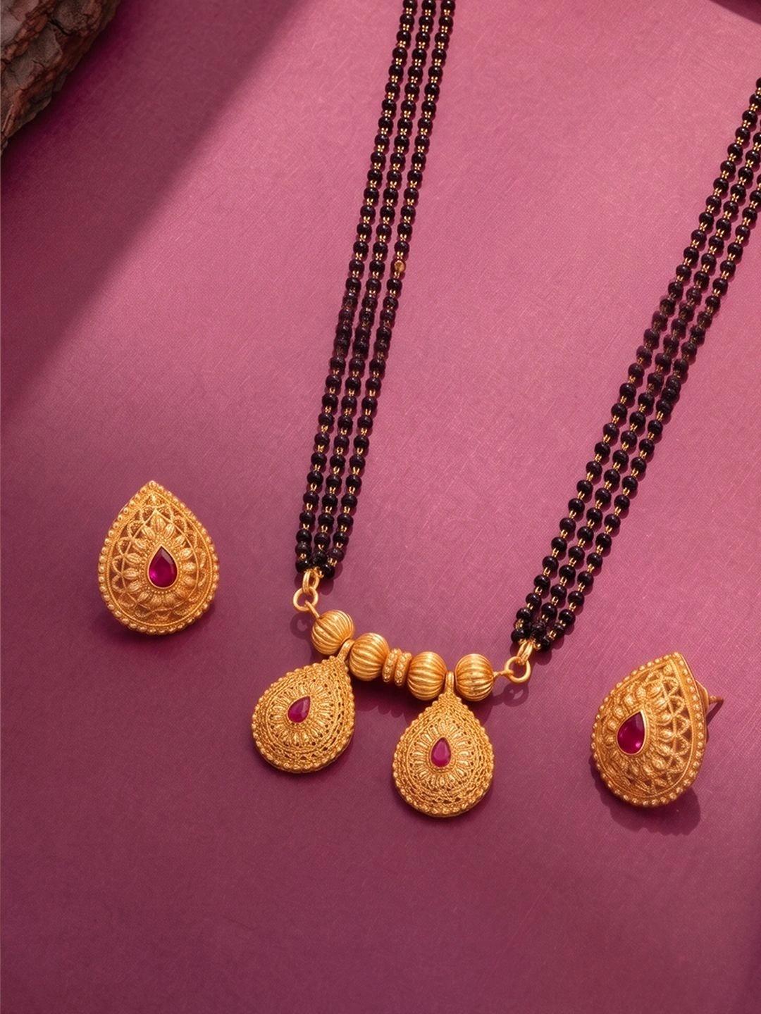 Buy Peora Gold Plated Artificial Beads Mangalsutra -  - Accessories for Women