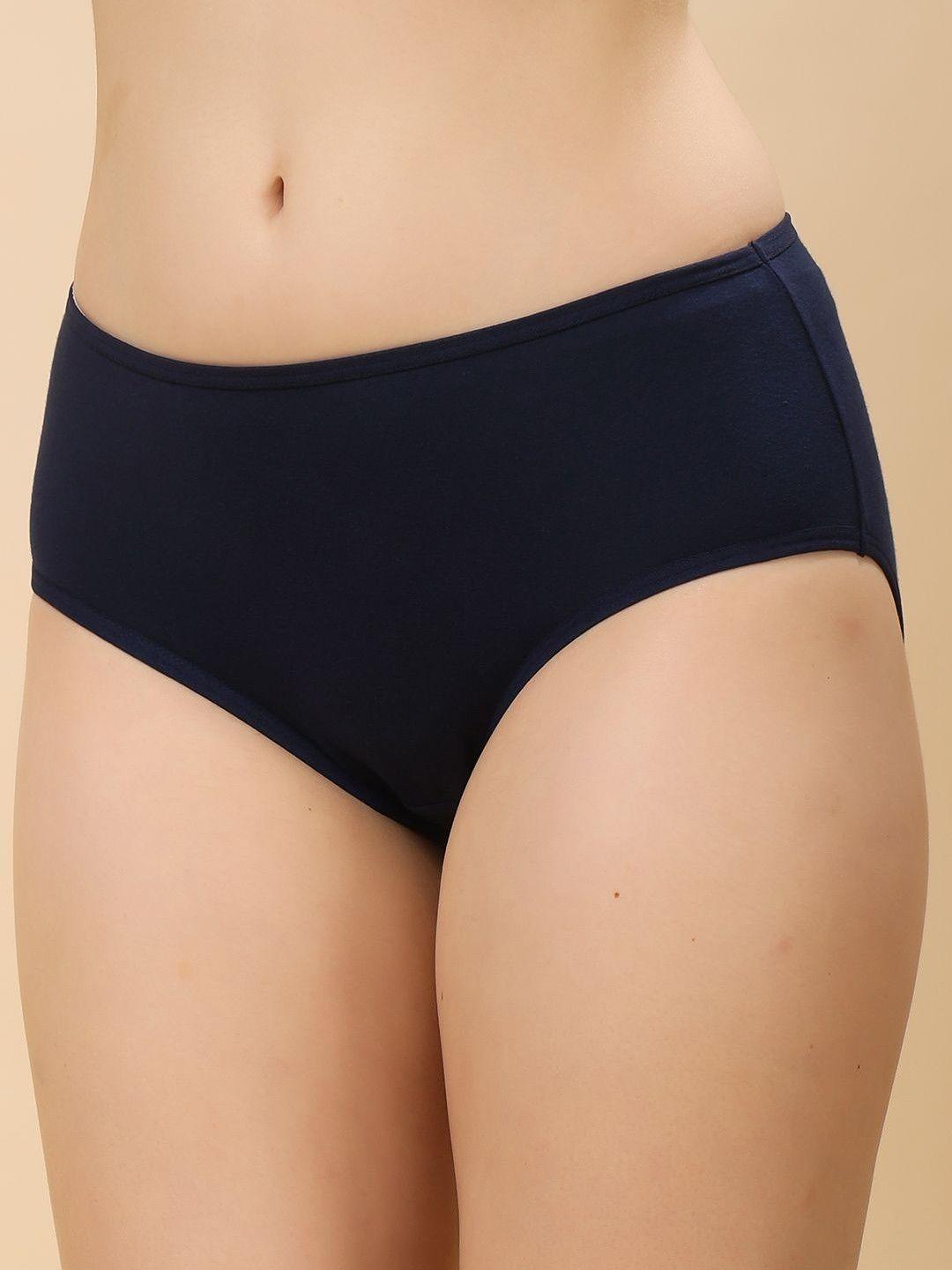 Buy Dressberry Pack Of 3 Women Hipster Cotton Blend Basic Briefs - - Apparel for Women