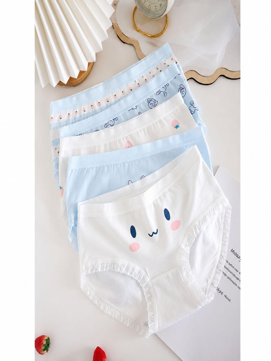 Buy DressBerry Women Printed Frills Assorted Basic Briefs -  - Apparel for Women