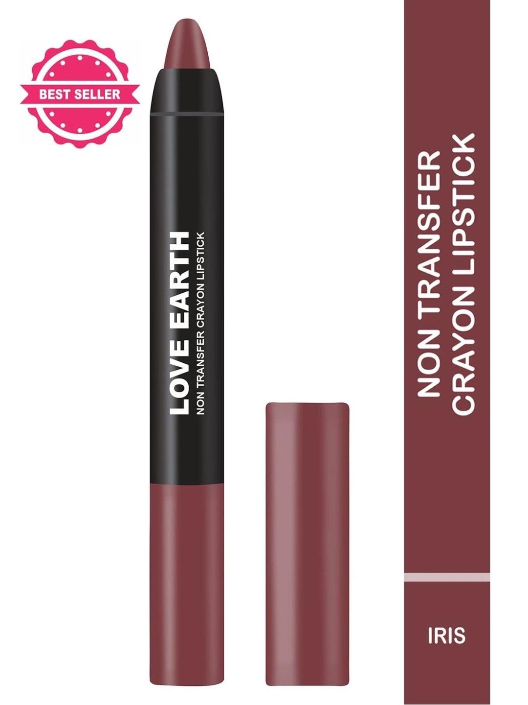 Buy LOVE EARTH Non Transfer Crayon Lipstick   3.5 G   Iris -  - Personal Care for Women