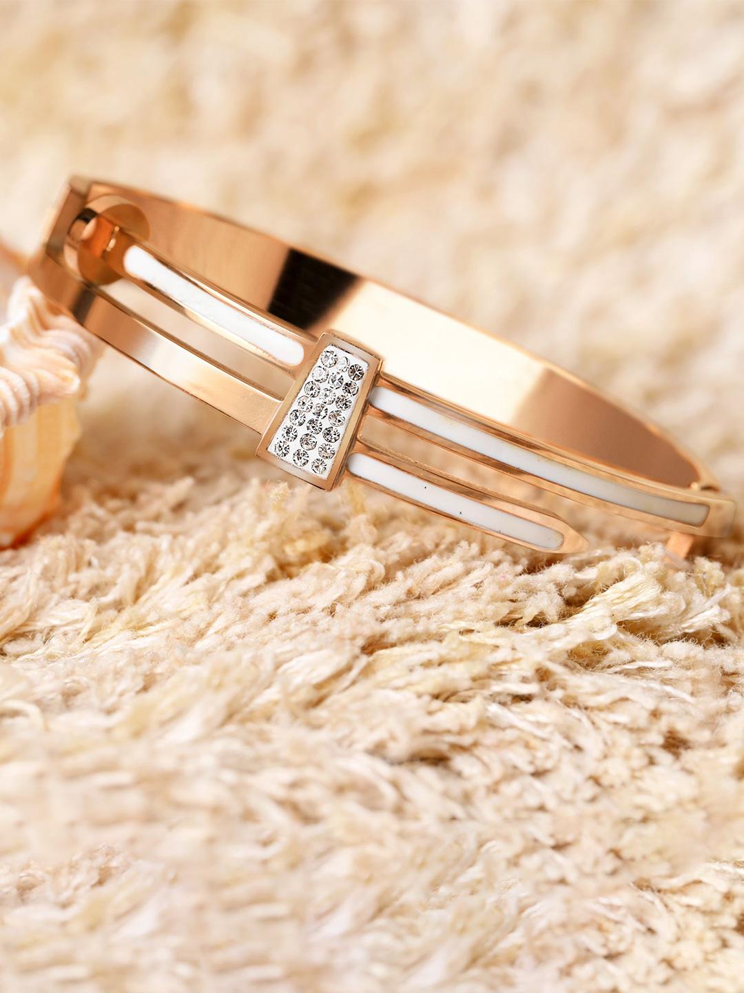 Buy DressBerry Artificial Stones Bangle Style Bracelet - - Accessories for Women
